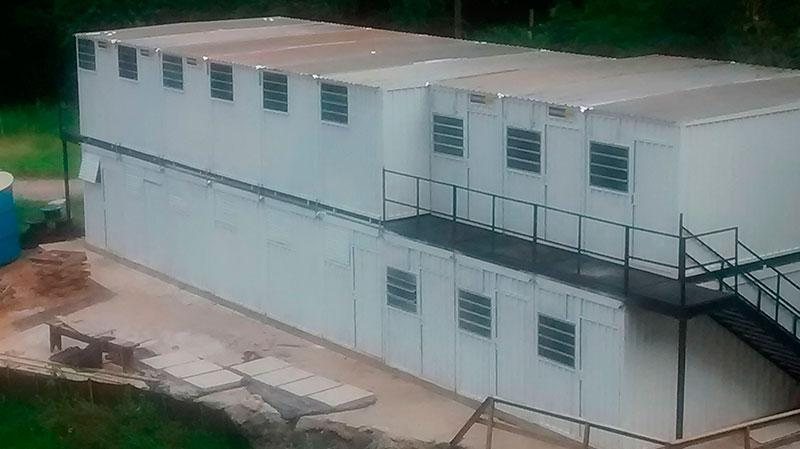 Container de alojamento com 2 pavimentos