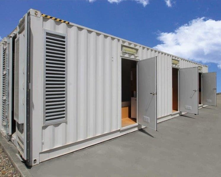 Módulos de container com portas individuais